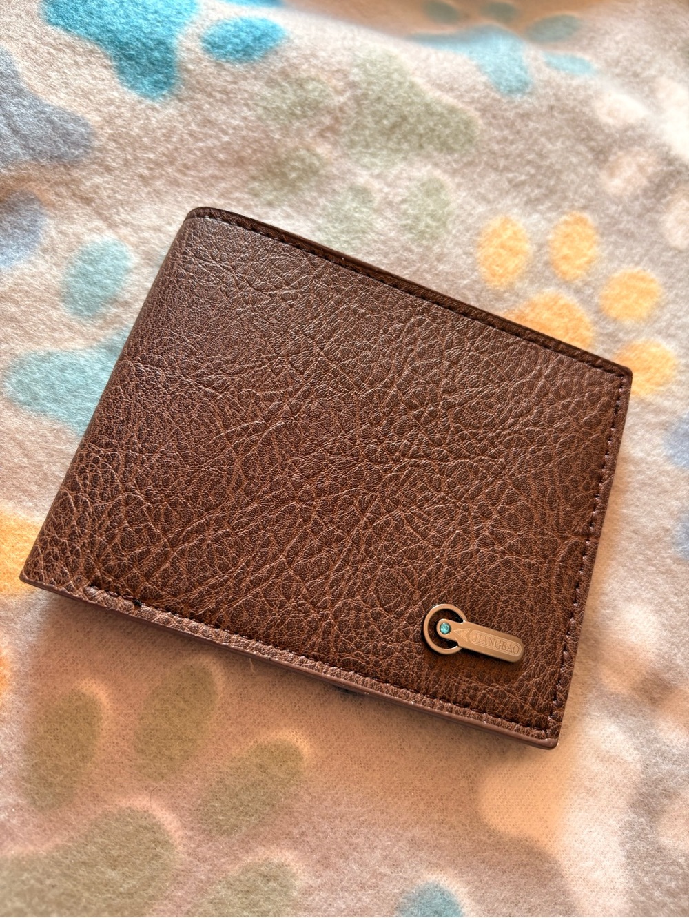 Brown Men's Leather Bi-Fold Wallet - Unbranded